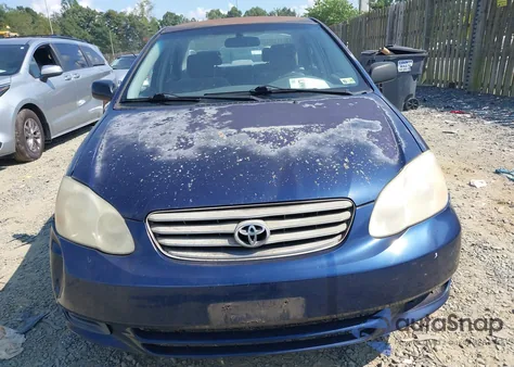 2003 Toyota Corolla Ce из США, поврежденный, VIN 2T1BR32E73C038277